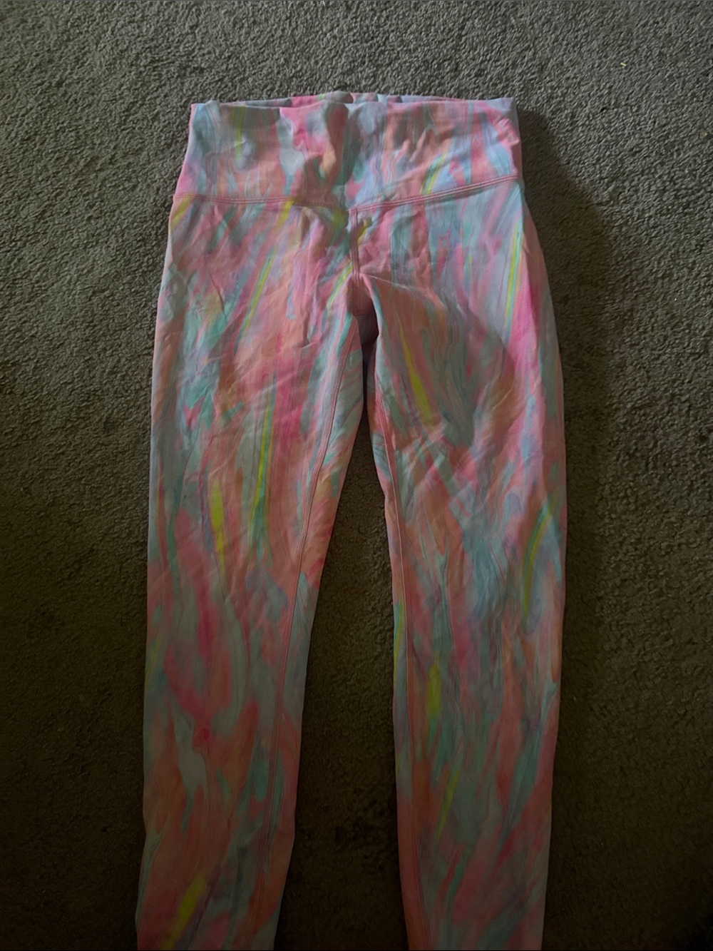 lululemon athletica Pastel Multicolor Tie-Dye Leggings